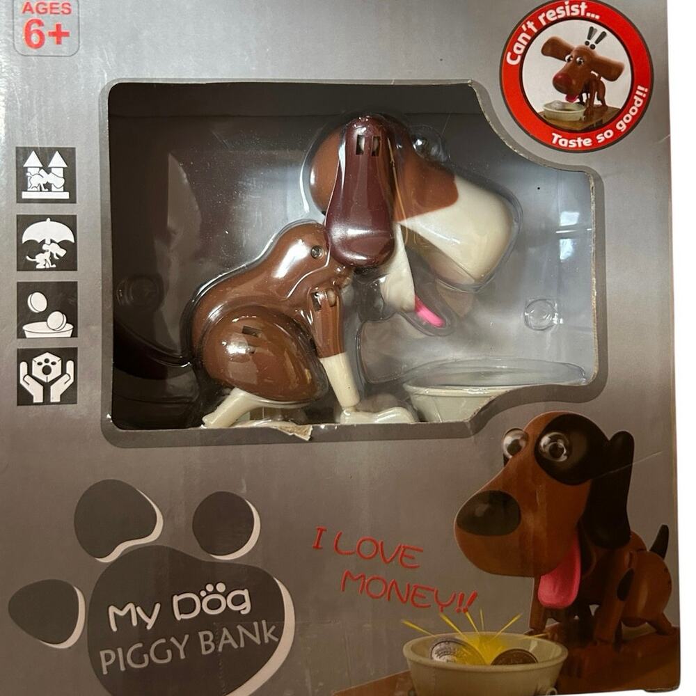 My Dog Piggy Money Bank New In Box Age 6+ Per Box Puppy